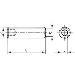 Socket Set Screw, UNC - Steel - Grade 14.9 - Cup Point - BS2470 thumbnail-1