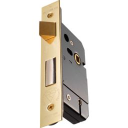 5-Lever Mortice Detainer Sashlock - Satin Chrome Plate or Polished Brass Finish thumbnail-0