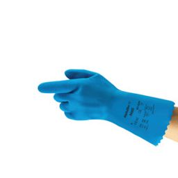 Chemical Resistant Gloves, Blue Latex thumbnail-2