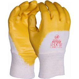 CAT II Armalite™ Medium Weight Nitrile Glove, White & Yellow thumbnail-0