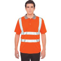 RT22 Rail Industry Hi-Vis Polo Shirts
 thumbnail-0