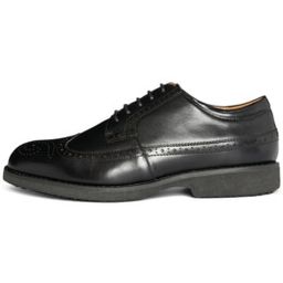 INDIANA Black Brogue Shoes, SRC thumbnail-1