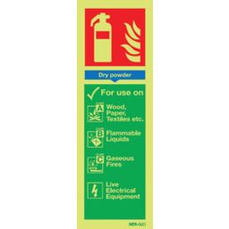 Dry Powder Fire Extinguisher Photoluminescent Signs thumbnail-0