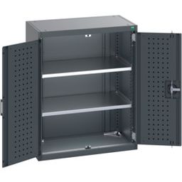 Cupboard With Perfo Doors & 2 Shelves
 thumbnail-1