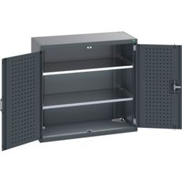 Cupboard With Perfo Doors & 2 Shelves
 thumbnail-2