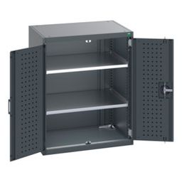 Cupboard With Perfo Doors & 2 Shelves
 thumbnail-3