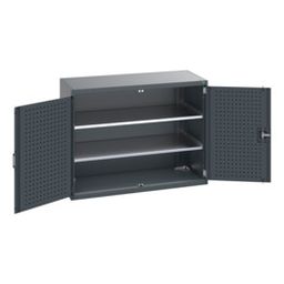 Cupboard With Perfo Doors & 2 Shelves
 thumbnail-4