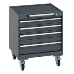 Mobile Cabinet With 4 Drawers & Top Tray/Mat thumbnail-0