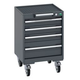 Mobile Cabinet With 4 Drawers & Top Tray/Mat thumbnail-1