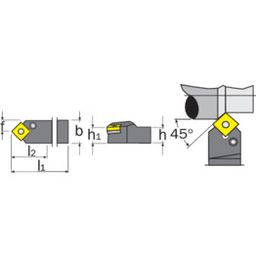 External Toolholders  - Lever Lock - PSDN N thumbnail-1