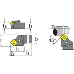 External Toolholders - Lever Lock  - PSSN R/L thumbnail-2