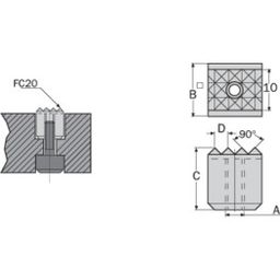 FC20 - Rectangular Grip Pad thumbnail-1