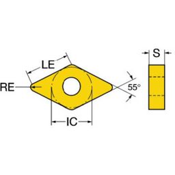 DNMG Turning Inserts Grade 3225 thumbnail-1