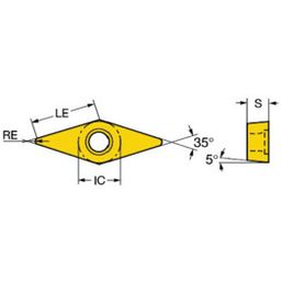 VBMT CoroTurn® Turning Inserts Grade 4315 thumbnail-1