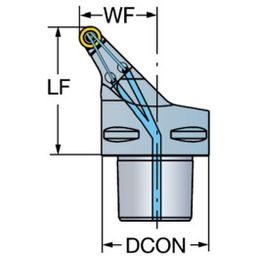 C6-SRSCL/R CoroTurn 107 Cutting Unit For Turning thumbnail-1