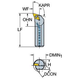 A Style - SDQCL/R CoroTurnⓇ 107 Boring Bar For Turning thumbnail-1