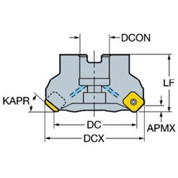 345 - Q40 CoroMillⓇ 345 Face Milling Cutter thumbnail-1