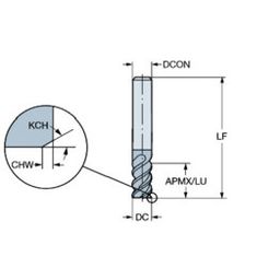 R215.3 CoroMill Plura solid carbide end mill for Finishing thumbnail-1