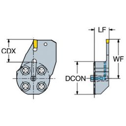 570-40L/R151 T-Max Q-Cut Head For Grooving thumbnail-1