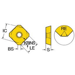 R245 CoroMill® 245 Milling Inserts Grade 2030 thumbnail-2