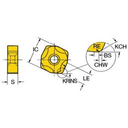 R365 CoroMill® 365 Milling Inserts Grade 3330 thumbnail-1