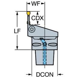 C4-LF123 CoroCut 1-2 cutting unit for parting and grooving thumbnail-1