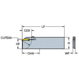 RF123G CoroCut 1-2 blade for parting thumbnail-1