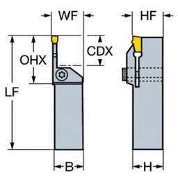 RF151.23  T-Max® Q-Cut Shank Tool for Parting and Grooving thumbnail-3