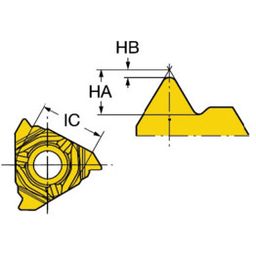 CoroThread® 266RL Metric Internal Threading Inserts Grade 1020 thumbnail-1