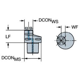 Series C10.570.40 Coromant Capto® To CoroTurn® SL Adaptor thumbnail-1