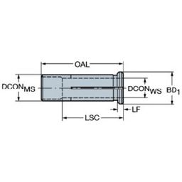 Series 393.CF-25 Cylindrical Sleeve Size 25 thumbnail-1