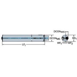 Series C10.SL3 Coromant Capto® To CoroTurn® SL Damped Adaptor thumbnail-1