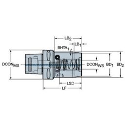 Series 930-C6 Coromant Capto® to CoroChuck™ 930 Adaptor thumbnail-1