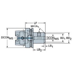 Series 392.41020 HSK To Weldon Adaptor thumbnail-1