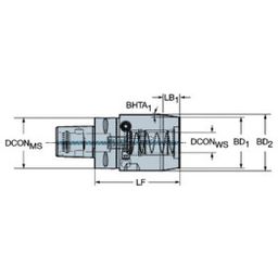 Series 930-C5 Coromant Capto® to CoroChuck™ 930 Adaptor thumbnail-1