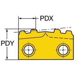 R166.39G-24BU T-Max® Twin-Lock Insert Grade 4125 thumbnail-1