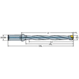 CoroDrill® 870 Exchangeable Tip Drill 10XD thumbnail-1