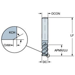 R216.3 CoroMill Plura solid carbide end mill for Stable Multi-Operations milling thumbnail-1