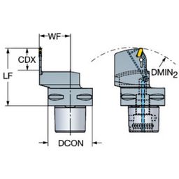 C4-QD CoroCut QD cutting unit for parting and grooving thumbnail-1