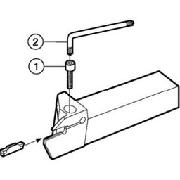 LF123L Style CoroCutⓇ 1-2 Shank Tool For Face Grooving thumbnail-2