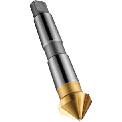 G338, 90°, Countersink, 3.8 - 25mm, Tapered Shank, 3 fl, High Speed Steel