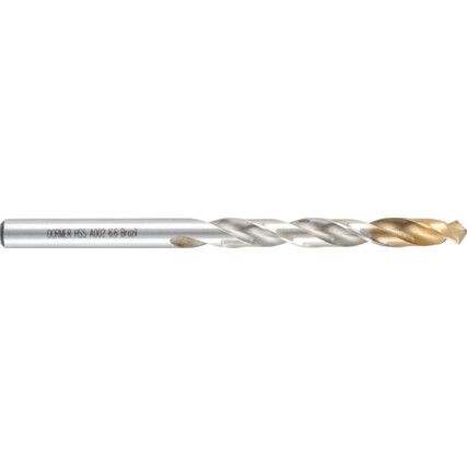 A002, Jobber Drill, 6.6mm, Normal Helix, High Speed Steel, TiN-Tipped