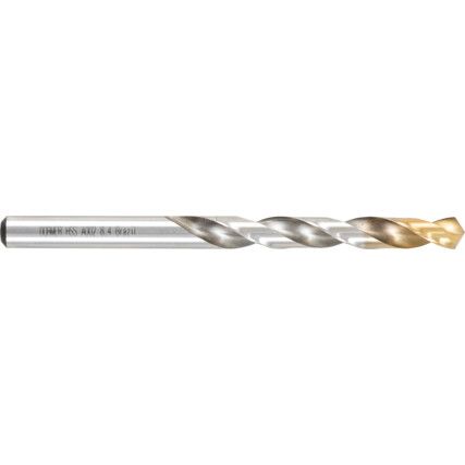 A002, Jobber Drill, 8.4mm, Normal Helix, High Speed Steel, TiN-Tipped