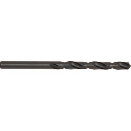 Jobber Drill,  1/4in., Normal Helix, High Speed Steel, Black Oxide