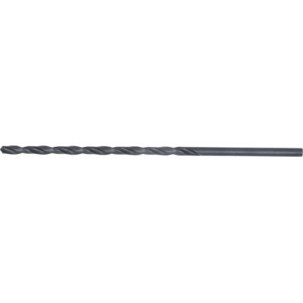L100, Long Series Drill, 1/8in., Long Series, Straight Shank, High Speed Steel, Steam Tempered