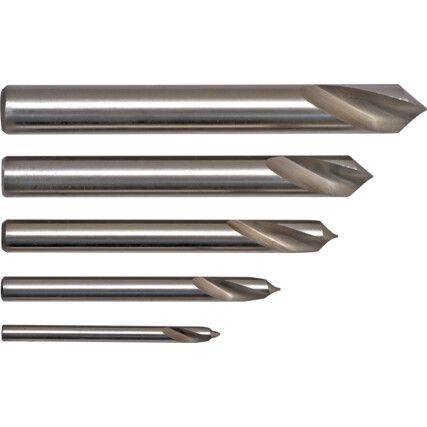 Spot Drill Set, 4mm to 12mm, Set of 5