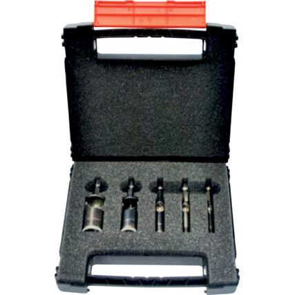 74100-1 RED TEN WETDRY 5 PIECE DIAMOND PORCELAIN DRILL SET