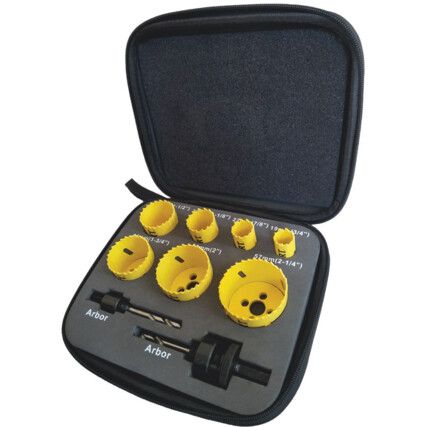 DPHK9 DART 9 PIECE PREMIUM HOLESAW KIT