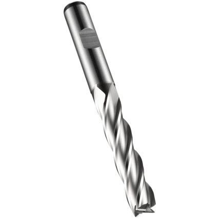 C273 3.50mm HSS-E Multi Flute Flatted Shank Long Series End Mill  DIN 844 L