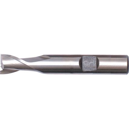 3451, Short Slot Drill, 3mm, 2fl, Weldon Flat Shank, Cobalt High Speed Steel, Bright